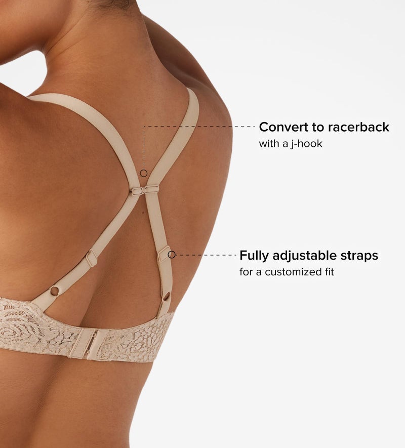 Wacoal Women's Halo Lace underwire bra, Sand, 36DDD - Image 4